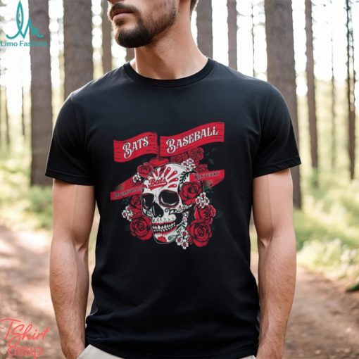 MiLB Store Louisville Bats Murcielagos Skull T Shirt