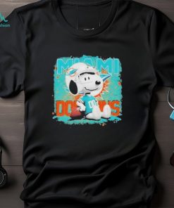 Miami Dolphins Mix The Peanuts Snoopy Football Player T Shirt