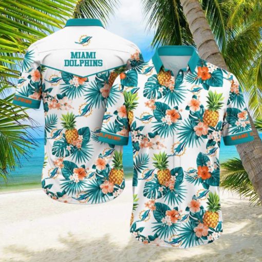 Miami Dolphins NFL Hawaiian Shirt 3D Printed Tropical Pattern Graphic Hawaii Shirt For Fan Ever