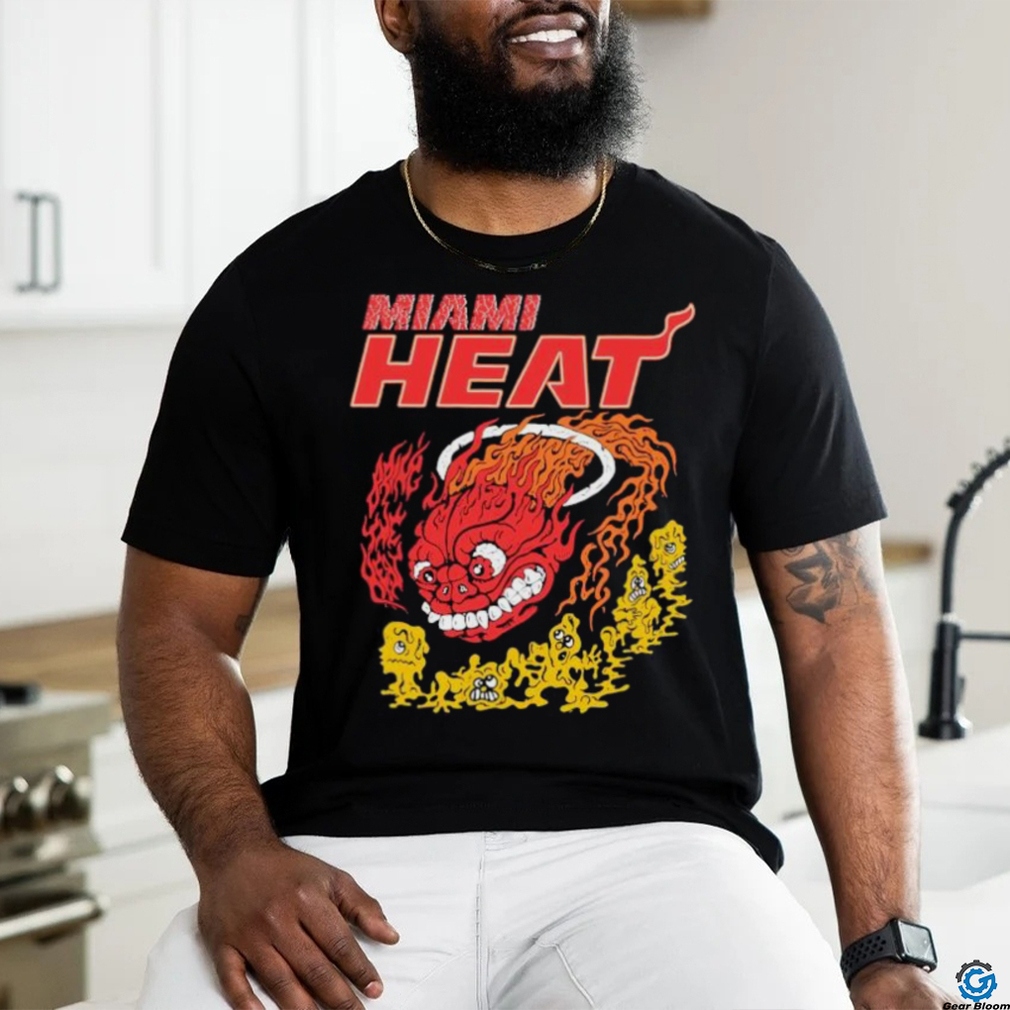 Miami Heat Retro Basketball Dragon Hot Fire shirt Miami Heat Retro Basketball Dragon Hot Fire shirt