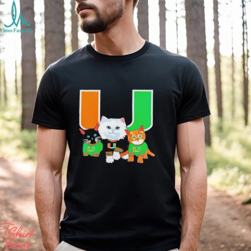 Miami Hurricanes Cute Cats Shirt