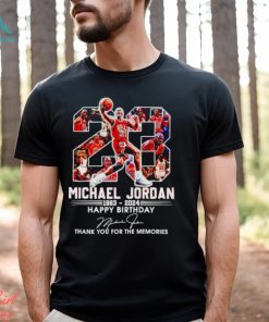 Michael Jordan 1963 2024 Happy Birthday thank you for the memories shirt