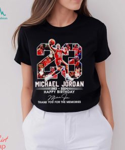 Michael Jordan 1963 2024 Happy Birthday thank you for the memories shirt