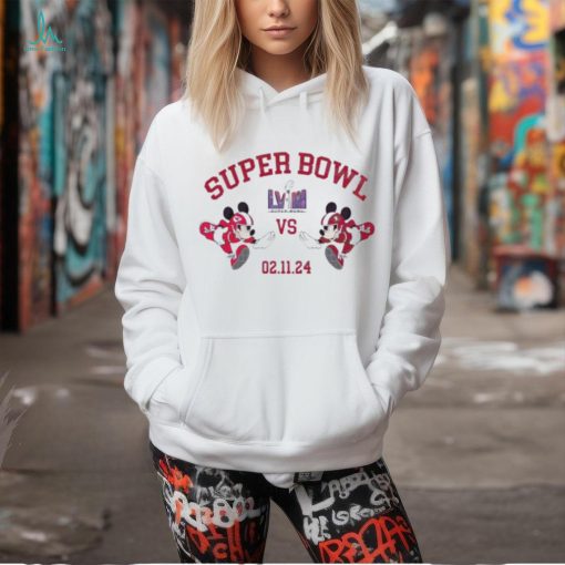 Mickey 49ers Vs Chiefs Super Bowl LVIII Shirt