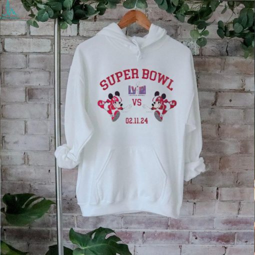 Mickey 49ers Vs Chiefs Super Bowl LVIII Shirt