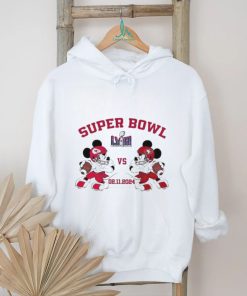 Mickey 49ers vs Chiefs Super Bowl LVIII 02.11.2024 Shirt