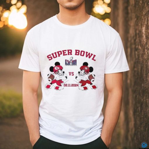 Mickey 49ers vs Chiefs Super Bowl LVIII 02.11.2024 Shirt