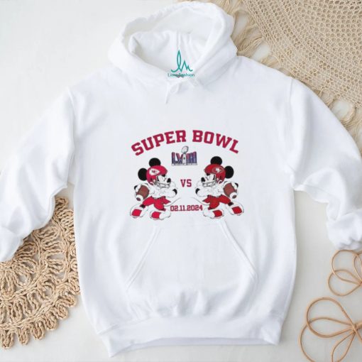 Mickey 49ers vs Chiefs Super Bowl LVIII 02.11.2024 Shirt