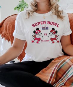 Mickey 49ers vs Chiefs Super Bowl LVIII 02.11.2024 Shirt