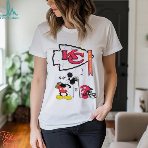 Mickey Mouse Kansas City Chiefs Champions Trophy Shirt