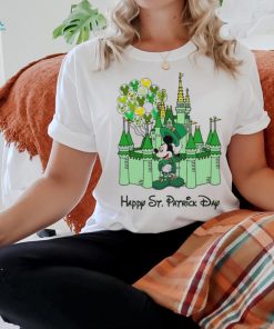 Mickey castle Disney Happy St. Patrick’s Day shirt