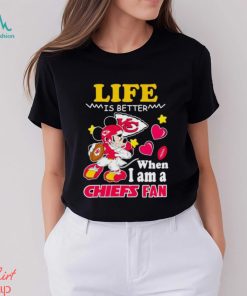 Mickey mouse life is better when I am a Chiefs fan shirt