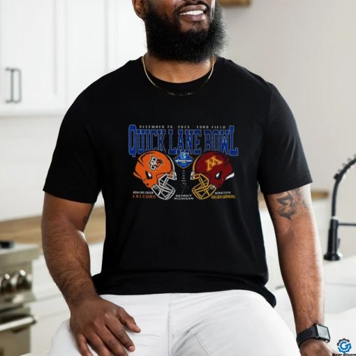 Minnesota Golden Gophers vs Bowling Green Falcons 2023 Quick Lane Bowl Helmet Shirt