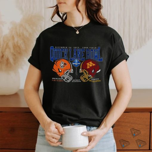 Minnesota Golden Gophers vs Bowling Green Falcons 2023 Quick Lane Bowl Helmet Shirt