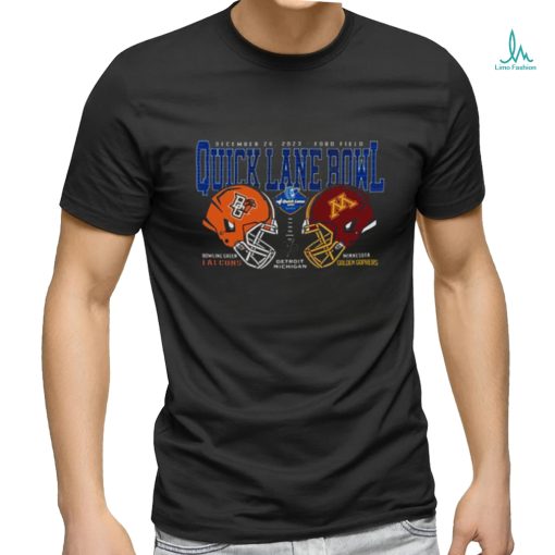 Minnesota Golden Gophers vs Bowling Green Falcons 2023 Quick Lane Bowl Helmet Shirt
