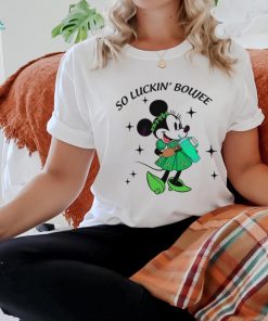 Minnie So Luckin Boujee St Patricks Day shirt