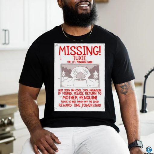 Missing Tuxie The Li’l Penguin Baby Shirt