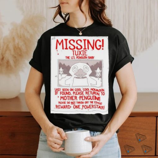 Missing Tuxie The Li’l Penguin Baby Shirt
