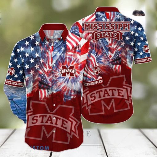 Mississippi State Bulldogs Flower Hawaiian Shirt Best Gift For Men And Women