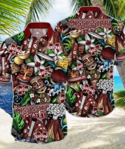 Mississippi State Bulldogs Flower Hawaiian Shirt Best Gift For Men Women