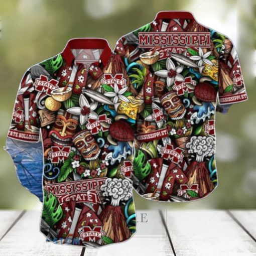 Mississippi State Bulldogs Flower Hawaiian Shirt Best Gift For Men Women