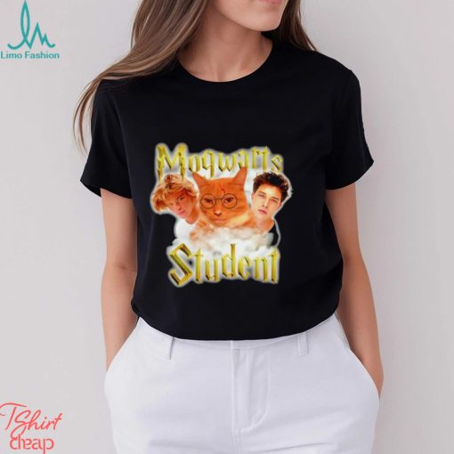 Mogwarts Students Viral Lookmaxxing Meme Jordan Barett and Chico and Mewing Cat shirt