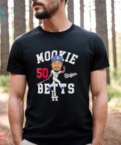 Mookie Betts Los Angeles Dodgers caricature shirt