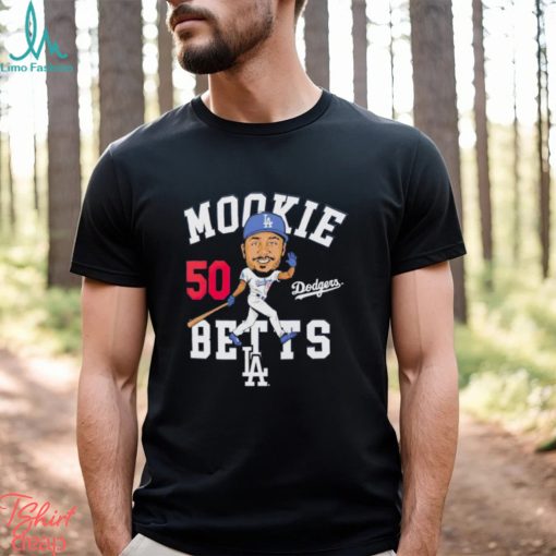 Mookie Betts Los Angeles Dodgers caricature shirt