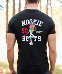 Mookie Betts Los Angeles Dodgers caricature shirt