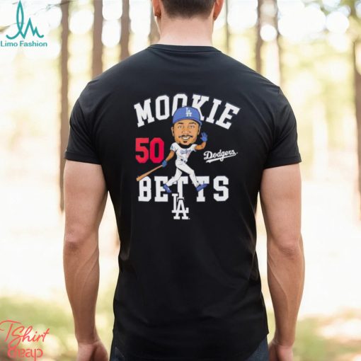 Mookie Betts Los Angeles Dodgers caricature shirt