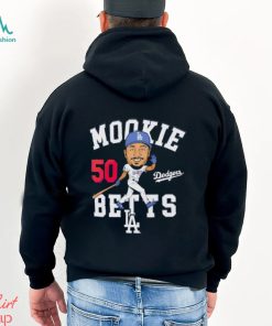 Mookie Betts Los Angeles Dodgers caricature shirt