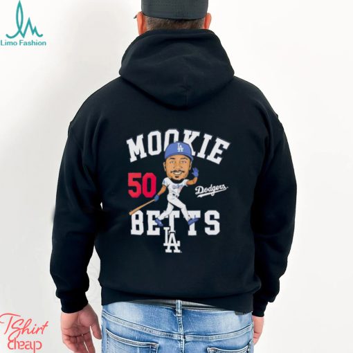 Mookie Betts Los Angeles Dodgers caricature shirt