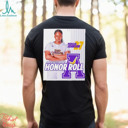 Morgan Johnson American Athletic Conference Honor Roll poster shirt