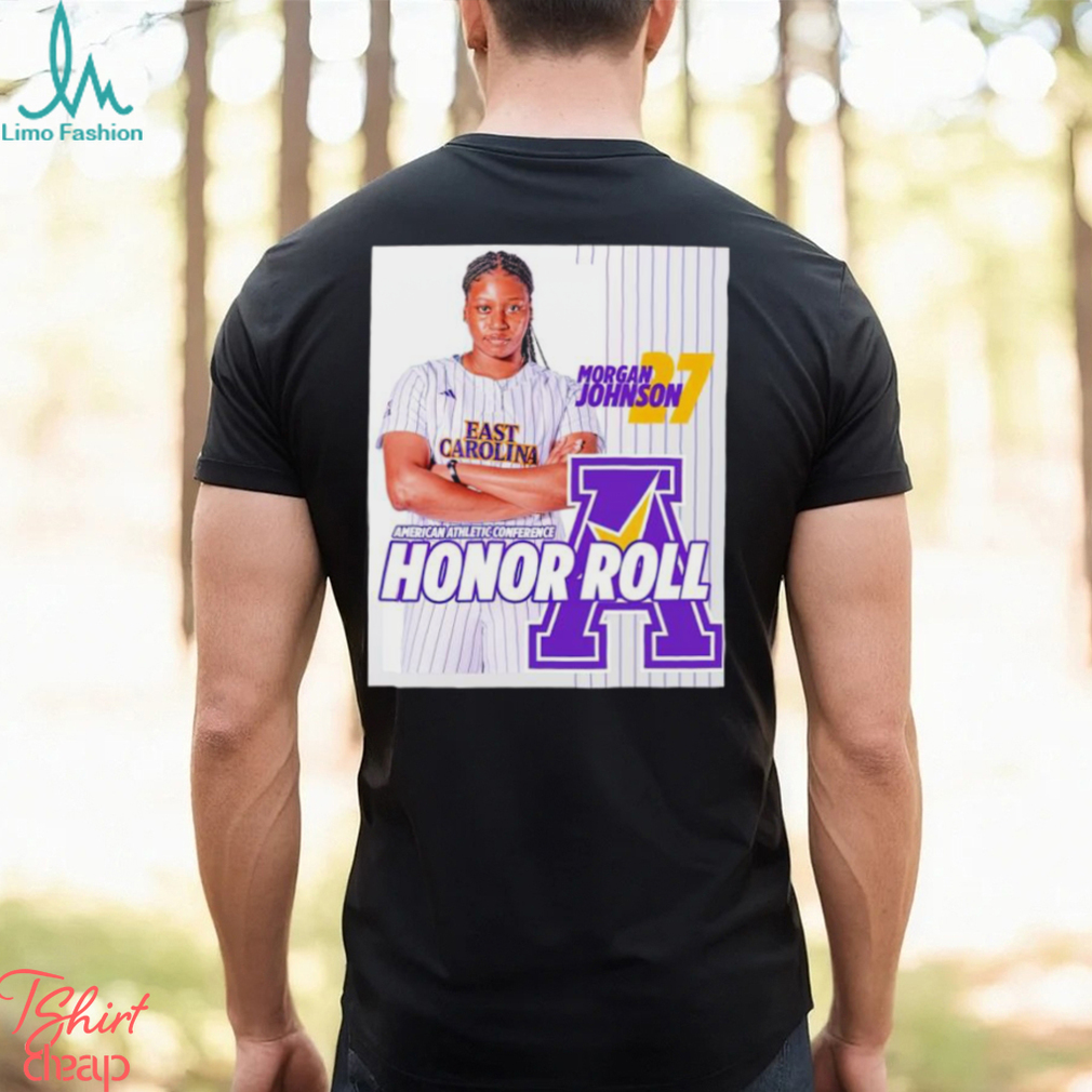 Morgan Johnson American Athletic Conference Honor Roll poster shirt Morgan Johnson American Athletic Conference Honor Roll poster shirt
