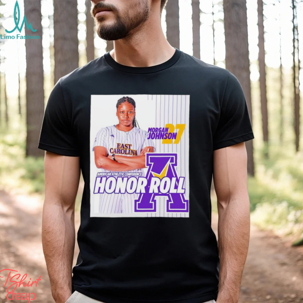 Morgan Johnson American Athletic Conference Honor Roll poster shirt Morgan Johnson American Athletic Conference Honor Roll poster shirt