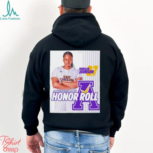 Morgan Johnson American Athletic Conference Honor Roll poster shirt