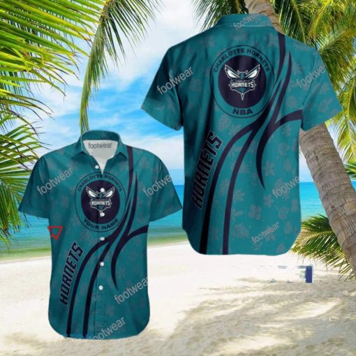 NBA Charlotte Hornets Hawaiian Shirt Design Gift Fans Summer Holidays Custom Name