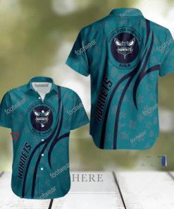 NBA Charlotte Hornets Hawaiian Shirt Design Gift Fans Summer Holidays Custom Name