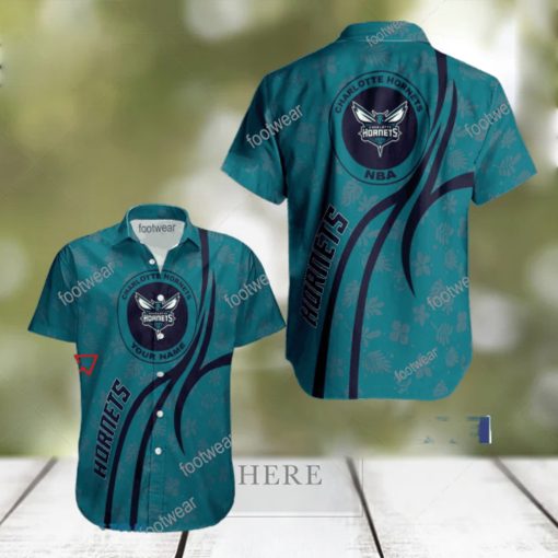 NBA Charlotte Hornets Hawaiian Shirt Design Gift Fans Summer Holidays Custom Name