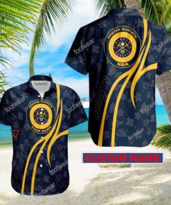 NBA Denver Nuggets Hawaiian Shirt Design Gift Fans Summer Holidays Custom Name