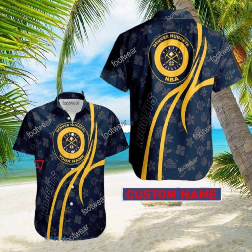 NBA Denver Nuggets Hawaiian Shirt Design Gift Fans Summer Holidays Custom Name