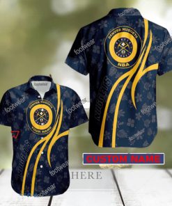 NBA Denver Nuggets Hawaiian Shirt Design Gift Fans Summer Holidays Custom Name