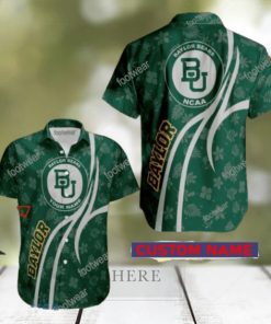 NCAA Baylor Bears Hawaiian Shirt Design Gift Fans Summer Holidays Custom Name