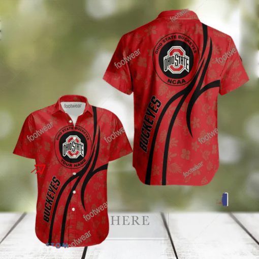 NCAA Ohio State Buckeyes Hawaiian Shirt Design Gift Fans Summer Holidays Custom Name