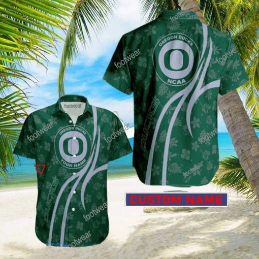 NCAA Oregon Ducks Hawaiian Shirt Design Gift Fans Summer Holidays Custom Name