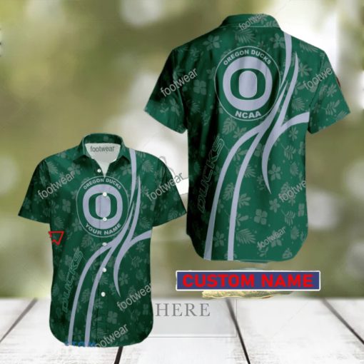 NCAA Oregon Ducks Hawaiian Shirt Design Gift Fans Summer Holidays Custom Name