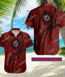 NCAA South Carolina Gamecocks Hawaiian Shirt Design Gift Fans Summer Holidays Custom Name