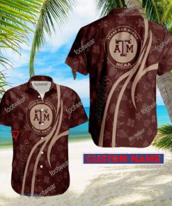 NCAA Texas A&M Aggies Hawaiian Shirt Design Gift Fans Summer Holidays Custom Name