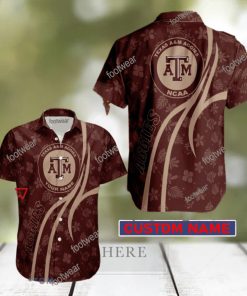 NCAA Texas A&M Aggies Hawaiian Shirt Design Gift Fans Summer Holidays Custom Name