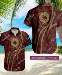 NCAA Texas State Bobcats Hawaiian Shirt Design Gift Fans Summer Holidays Custom Name